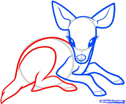 How To Draw A Baby Deer Baby Deer Step 5 1 000000085105 5 Jpg 1116 922 Deer Drawing Easy Deer Sketch Deer Drawing