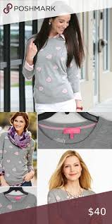 Talbot Grey Sweater With Pink Hearts Nwot Clothes Design Fashion Tips Fashion