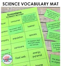 Vocabulary Mats My Favorite Science Study Strategy Tarheelstate Teacher Science Vocabulary Science Vocabulary Activities Science Vocabulary Strategies