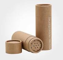 Shaker Kraft Paper Tube Spice Salt Packaging For Powder