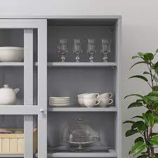 That's why so many of them seek out custom cabinet doors from kokeena. Havsta Grey Storage Comb W Sliding Glass Doors 242x47x212 Cm Ikea