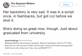 The next generation, died on monday, his agent gabrielle kachman confirmed to variety. What Do You Think Bianca S Backstory Was Degrassi