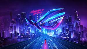 We've gathered more than 5 million images uploaded by our users and. Rog Logo Neon City Night Buildings 4k Wallpaper 43