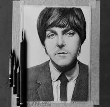 Artwork I sketched ￼in high school 1977, red tint added.