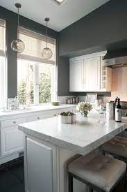 Apr 17, 2020 · benjamin moore white dove is a pretty soft white paint color with a touch of grey undertones making it a great choice for walls, trim, cabinets. Undefined Grey Kitchen Walls Kitchen Design Modern White Gray And White Kitchen