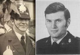 Memorial for PC Joe Childs and PC Martin Reid in Porthleven