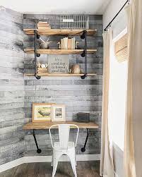 Elegant industrial chic home office [design: 21 Farmhouse Home Office Ideas To Boost Your Productivity Farmhousehub