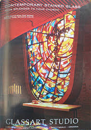 Stained glass surely has an artistic look. James Salter Artistic Director For Haver And Nunn Modern Phoenix