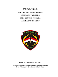 email protected pendidikan dan pelatihan calon junior angkatan xxvii paskibra sman 1 blitar mencetak semangat jiwa nasionalis pembinaan dan pengembangan regenerasi dari suatu organisasi (ekstrakulikuler) sangatlah penting untuk dilaksanakan sebagai mana. Proposal Paskibra