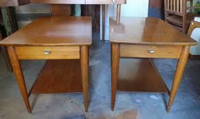 Mersman 8086 Mahogany Or Walnut Mcm Tables That Will Be Great Nightstands In Stephanie S Room If We Paint Them Diy Furniture Making Teak Side Table Table