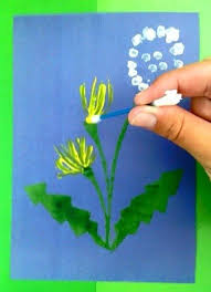 Schauen Sie Mal Wie Einfach Kann Man Solche Wunderschone Lowenzahne Mit Kindern Malen Die Anleitung I Blumenhandwerk Basteln Fruhling Kinder Basteln Fruhling