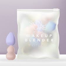 Download Premium Vector Colorful Make Up Blender Make Up Sponge Or Applicator In Frosted Semi Transparent Zip Lock Bag Packaging