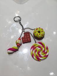 Diy Porte Cles Gourmandises En Fimo En 2020 Fimo Idee Pate Fimo Porte Cle Fimo