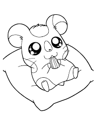 Choose your favorite coloring page and color it in bright colors. Hamtaro 39918 Cartoons Printable Coloring Pages