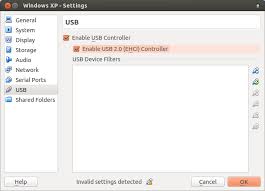 Invalid Settings Detected With Virtualbox Ubuntu