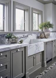Gorgeous 44 Luxury Farmhouse Kitchen Decorating Ideas Grey Kitchen Designs Marble Countertops Kitchen Kitchen Inspirations