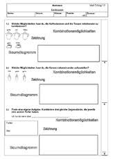 Mit ihrer hilfe trainieren die kinder logisches und kombinatorisches denken und lernen verschiedene darstellungsmöglichkeiten. Arbeitsblatt In Der Grundschule Kombinatorik Arbeitsblatter Mathe Klasse 3 Grundschulmaterial De