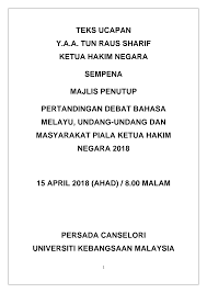 January 31, 2017 at 9:44 pm Http Www Kehakiman Gov My Sites Default Files Teks 20ucapan 20tun 20raus 20sempena 20majlis 20penutupan 20debat 20piala 20khn Pdf