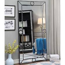 Add some functionality and style to your bathroom using this mirror with stand. Henley 6x3ft Mirror Black Floor Standing Mirror Black Full Length Mirror