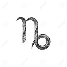 For starters, there are three variations of the capricorn symbol: Vector Black Ink Hand Drawn Dotwork Tattoo Style Vintage Design Capricorn Zodiac Sign Retro Illustration Isolated White Background Royalty Free Cliparts Vectors And Stock Illustration Image 65350573