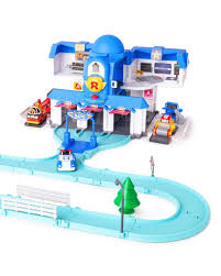 Robocar Poli Toys Exclusive, Transforming Headquarter Station Playset,  Rescue Center Race Track Set (with Jin Figure) for Diecast Metal Toy Cars -  Walmart.com