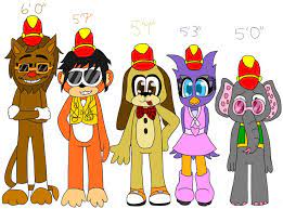 The New Banana Splits Character Height Chart By Yuriharu567 On Deviantart The Banana Splits Show Banana Split Banana Splits Adventure Hour