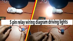 A perfect example is to use a relay when switching a high current consuming accessory like fog lights or. 2 5 Pin Relay Wiring Diagram Driving Lights By Earthbondhon Youtube