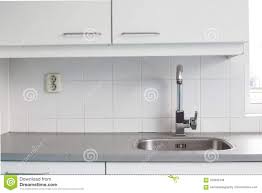 empty kitchen sink old school design