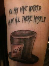 Mad hatter and painted roses tattoo concept. Mad Hatter Tattoo By Crunchynettles On Deviantart