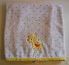 I just love doing them! Carters Just One You Baby Love Duck Blanket White Grey Polka Dots Yellow Trim