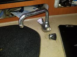 galley faucet broken and squirting