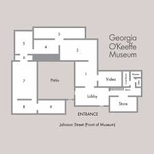 Georgia O Keeffe Museum Santa Fe Library Floor Plan Museum Flooring Floor Plans