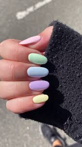 See more ideas about essence nail polish, glitter nail polish, nail polish. Pastel Rainbow Nails Pastel Nails Designs Simple Gel Nails Short Acrylic Nails Designs