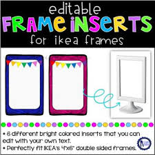 Ikea Frames Inserts Ikea Tolsby Frames Editable Inserts Ikea Tolsby Frame Ikea Frames Ikea Classroom