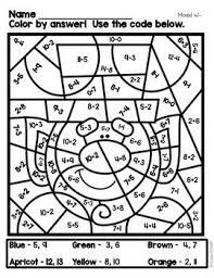 Math Coloring Sheets Color By Code For St Patrick S Day Math Coloring Addition And Subtraction Maths Colouring Sheets
