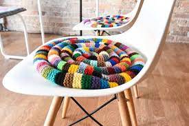 Pdf Pattern Knitted Chair Pad Egg Chair Pillow Knitting Etsy In 2021 Rocking Chair Pads Diy Rocking Chair Chair Pads