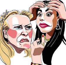 On last night's Real Housewives of Salt Lake City there were two restaurant  showdowns. The first being between Mary Crosby and Whitney Rose and it was  as awkward of a scene as