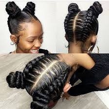 Love The Two Ponytails Cornrows Twoponytails Ponytail Twists Bigchop Afros Makeup Model Longhair Love Long Natural Hair Styles Hair Kids Hairstyles