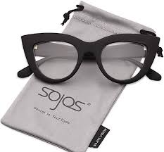 Black And Clear Ombre Glasses Amazon Com Sojos Vintage Cateye Eyeglasses For Women Eyewear Frame Clear Lens Glasses Sj2939 With Black Frame C Glasses Trends Womens Glasses Eye Wear Glasses