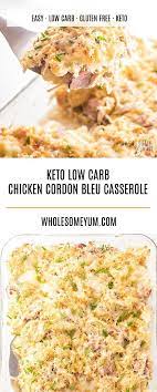 Easy Keto Low Carb Chicken Cordon Bleu Casserole Recipe This Easy Low Carb Chicken Chicken Cordon Bleu Casserole Recipe Low Carb Chicken Chicken Cordon Bleu