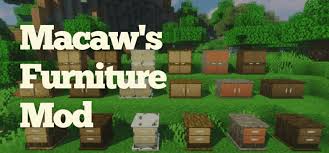 It includes over 40 pieces of furniture to decorate your bedroom, . Macaw S Furniture Mod Minecraft Building Inc