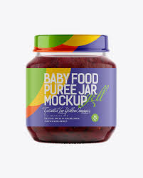 Download 141ml Babyfood Plum Puree Jar Mockup In Jar Mockups On Yellow Images Object Mockups PSD Mockup Templates