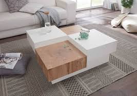 Couchtisch In Weiss Absetzungen In Eiche Gunstig Online Kaufen Lifestyle4living Wohnzimmer Tisch Weiss Couchtisch Wohnzimmertisch