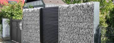 Gartenzaun aus steinen und glass* : Gabionenzaune Und Steinkorbe Individuelle Losung Online Finden Gartenzaun24 Tore Zaunsysteme