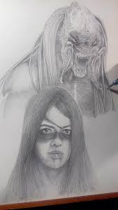 Rewatched the Predator move “Prey” over the weekend and it inspired me to  create this drawing. I’m so hyped