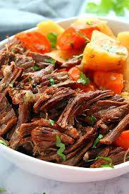 I always use the same easy paleo crock pot roast recipe because it is easy and delicious! Instant Pot Pot Roast Crunchy Creamy Sweet