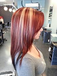 No other naturally occurring hair color is as unique as that of the rosy persuasion. Dark Red Red Blonde Hair Red Hair With Blonde Highlights Hair Styles