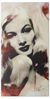 Veronica Lake, Vintage Actress #2 Bath Towel