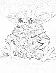 He looks like a green alien baby with big ears and is of the same race as jedi master yoda from star wars. The Holiday Site Coloring Pages Of Baby Yoda Free And Downloadable