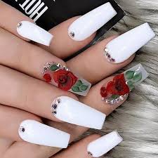 Black Acrylic Nail Designs 2020 Trending Nails 15 Nails That Are So Trendy Right Now Fav Nail Art White Acrylic Nails Luxury Nails Cute Acrylic Nails
